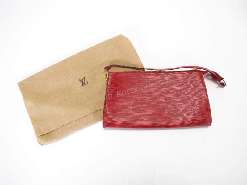 Louis Vuitton Red Epi Leather Pochette (1 of 5)