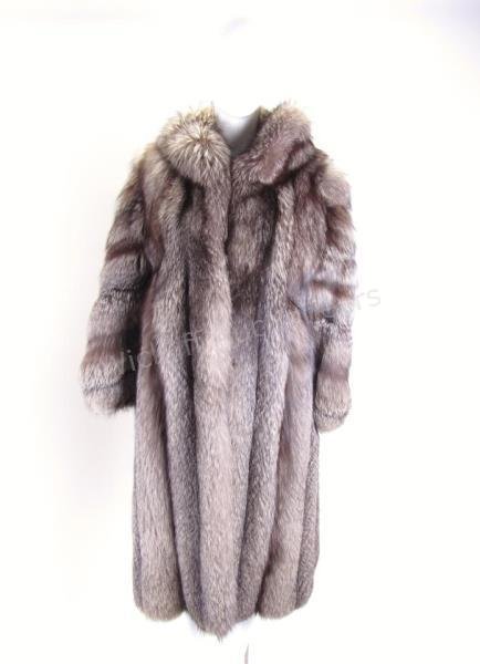 K. West Full Length Silver Fox Coat (1 of 3)