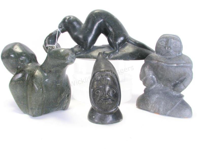 Four Inuit Stone Sculptures (1 of 5)
