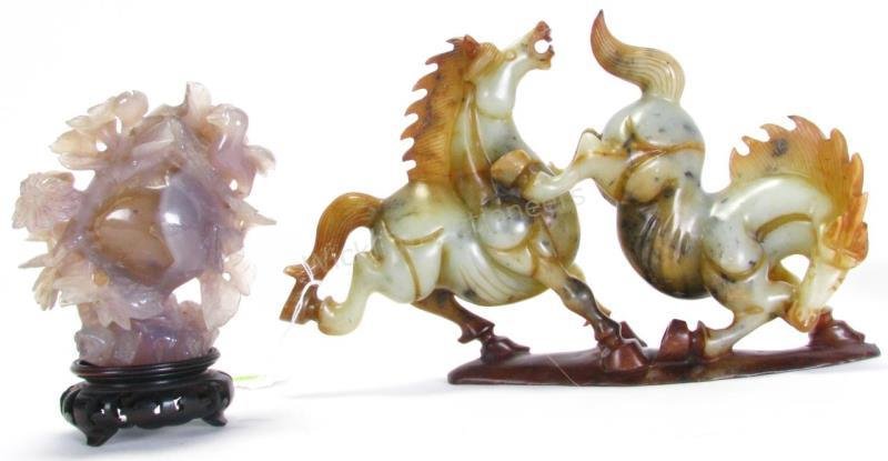 Oriental Soapstone and Jade Carvings (1 of 1)