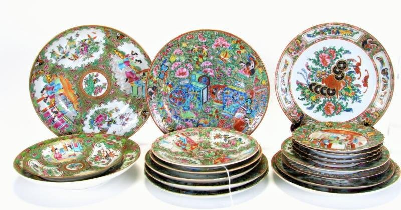 Group of Oriental Porcelain Plates and Bowls (1 of 10)
