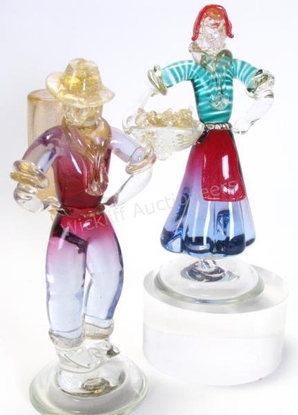 Pair of Murano Glass Figures (1 of 4)