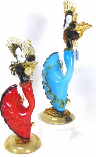 Two Venetian Glass Figures (1 of 4)