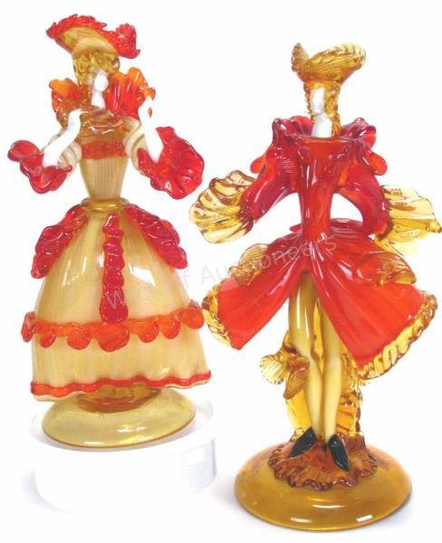 Pair of Venetian Glass Figures (1 of 3)