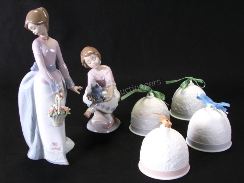 Group of Lladro Porcelain Figures and Bells (1 of 10)