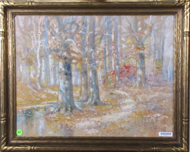 J Albert Seaford 16x21 Mixed Media Interior Woods (1 of 2)