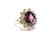14K Yellow Gold Purple Spinel and Diamond Ring