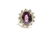 14K Yellow Gold Purple Spinel and Diamond Ring - 3
