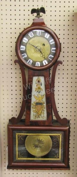 19th Century Mahogany Banjo Clock (1 of 3)