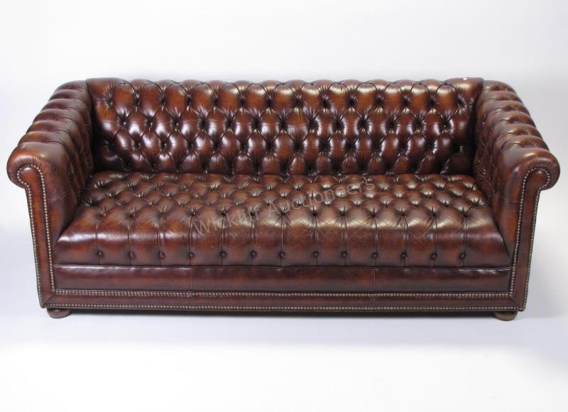 Allen Chesterfield Leather Sofa