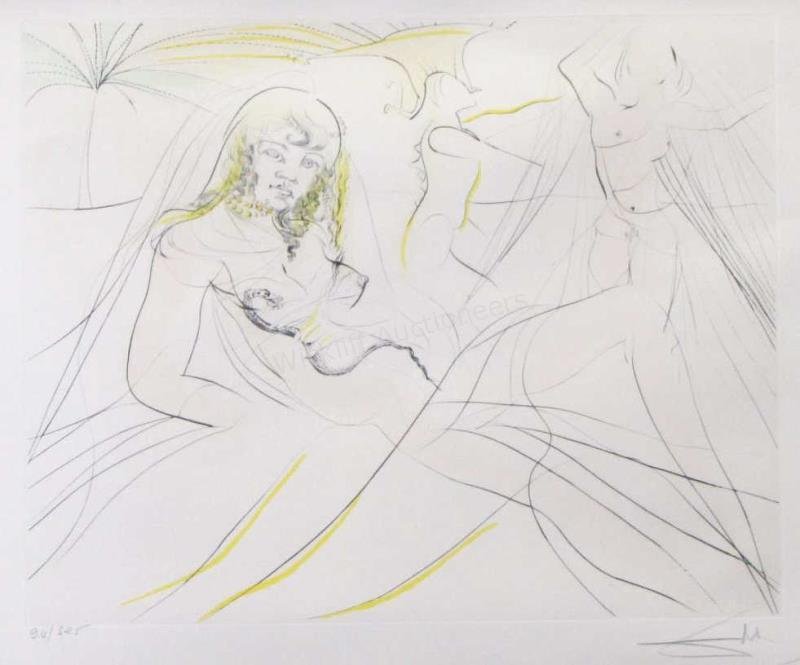 Salvador Dali, "Cleopatra" Etching, ed of 325 (1 of 3)