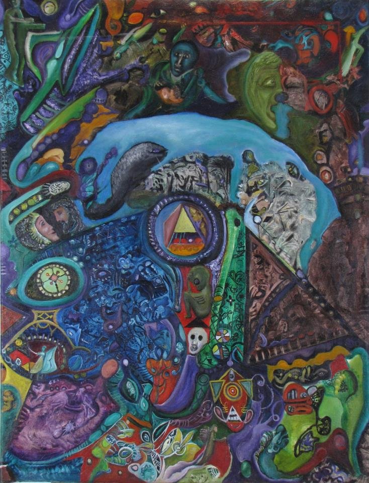 L. Zarei 45X34.5 O/Fabric Alien Embryo (1 of 1)