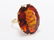 18K Yellow Gold Orange Citrine Fashion Ring