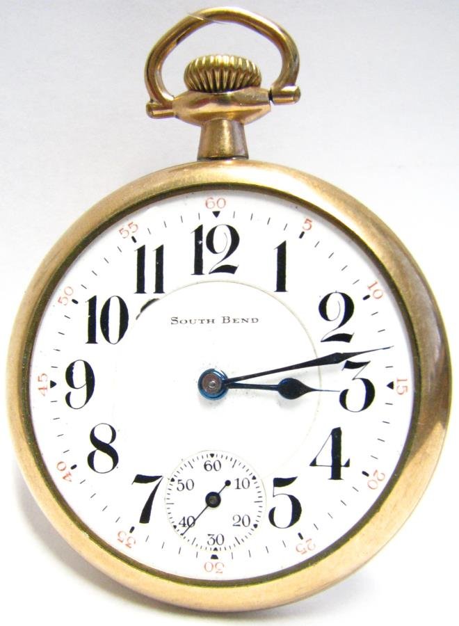 South Bend Model 2 Pocket Watch, 19j, 16s (1 of 6)