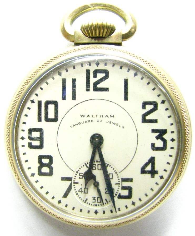 Waltham Vanguard 1912 Pocket Watch, 23j, 16s (1 of 5)