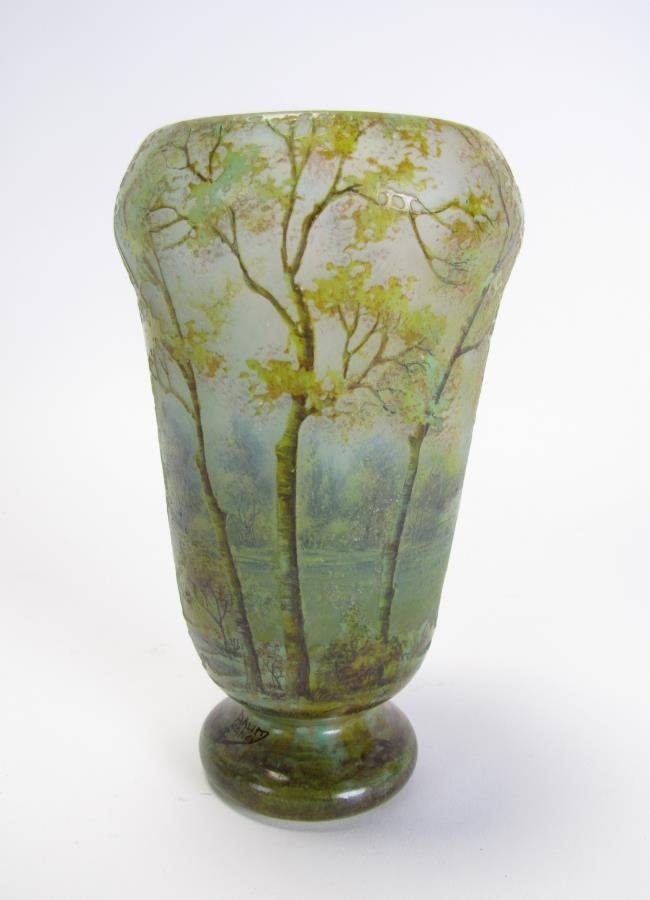 Daum Nancy Enamel Decorated Scenic Vase (1 of 6)