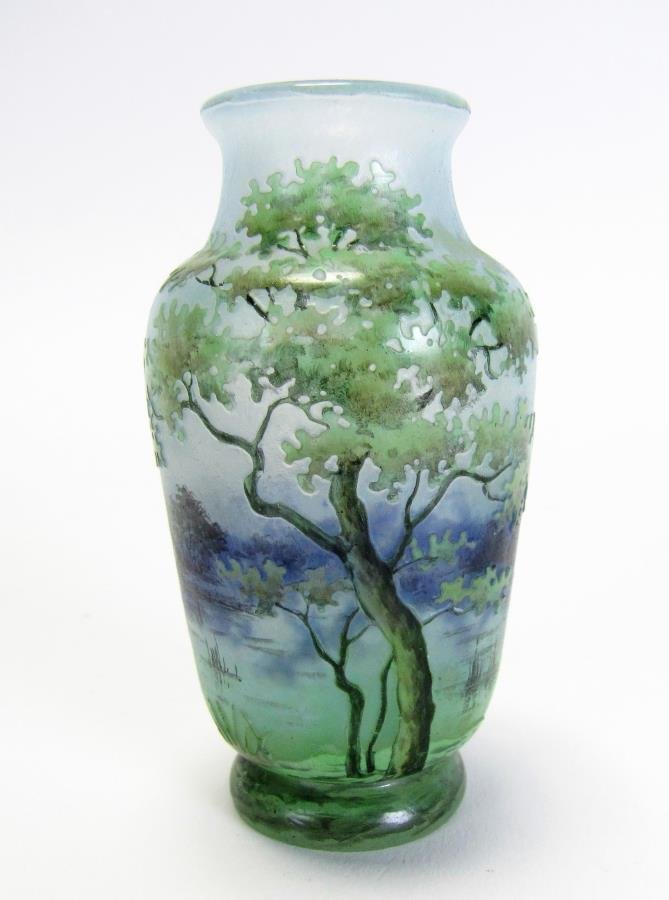 Daum Nancy Scenic Cameo Vase (1 of 4)