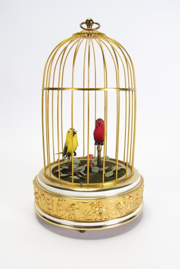 Reuge Swiss Bird Cage Automaton/Music Box