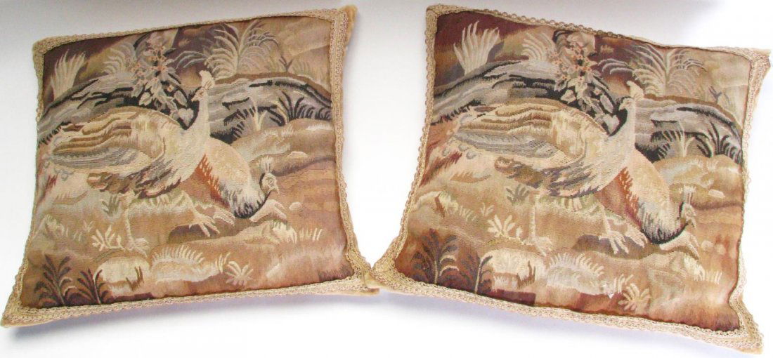 Pair of Tapestry Pillows (1 of 3)