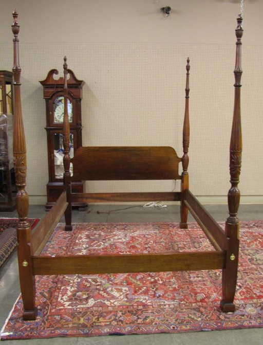 Queen Size Gany Carved Rice Bed Thomasville