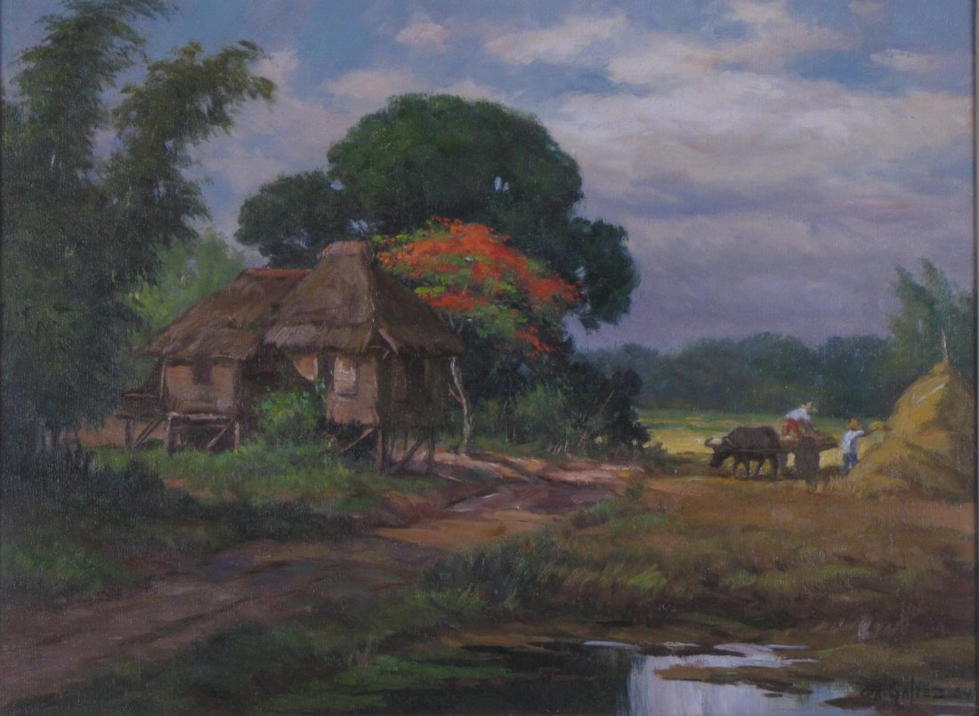 Miguel Galvez 17x23 O/C Philippine Landscape (1 of 6)