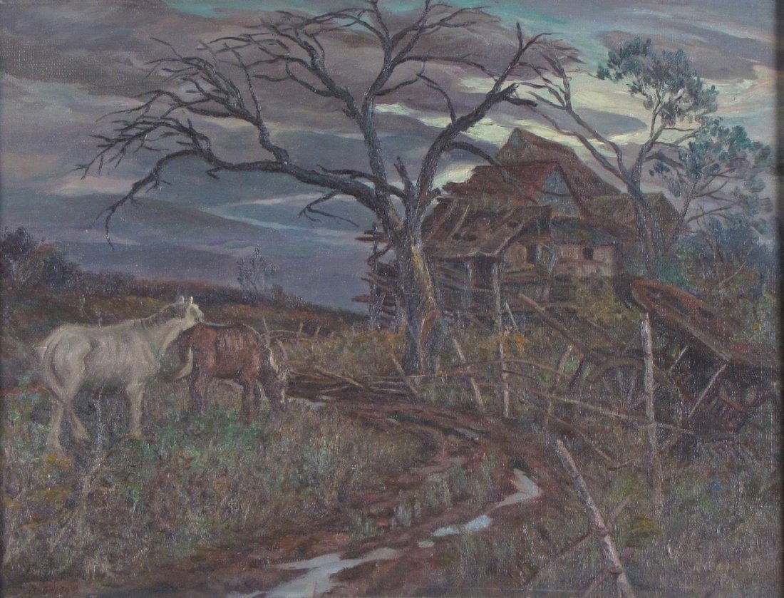 Miguel Galvez 20x26 O/B "Abandoned" (1 of 4)