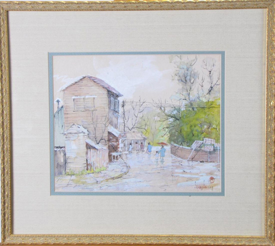 James Eccles 9x11 WC Japanese Village (1 of 3)