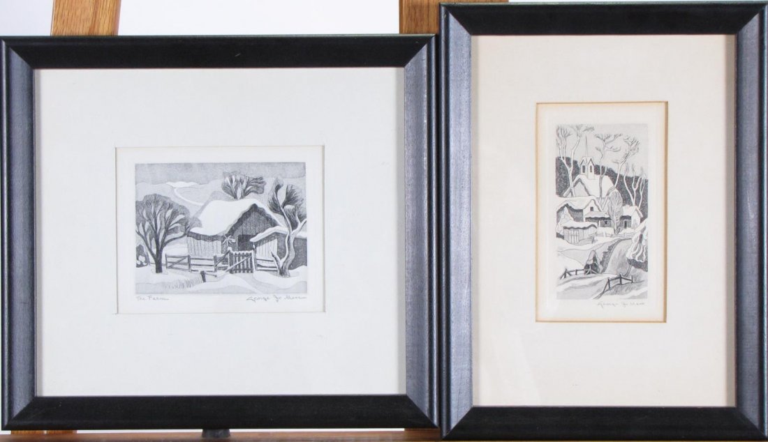 Two Etchings by George Jo Mess (1 of 9)