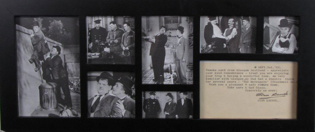 Stan Laurel Signed Letter, Historic Images (1 of 3)