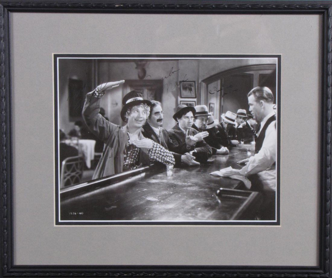 Groucho, Chico, Harpo Marx Bros. Signed Photo (1 of 4)