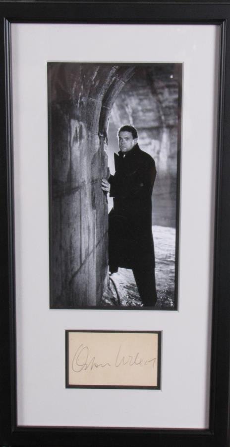 Orson Welles Historic Photo, Signature Card (1 of 4)
