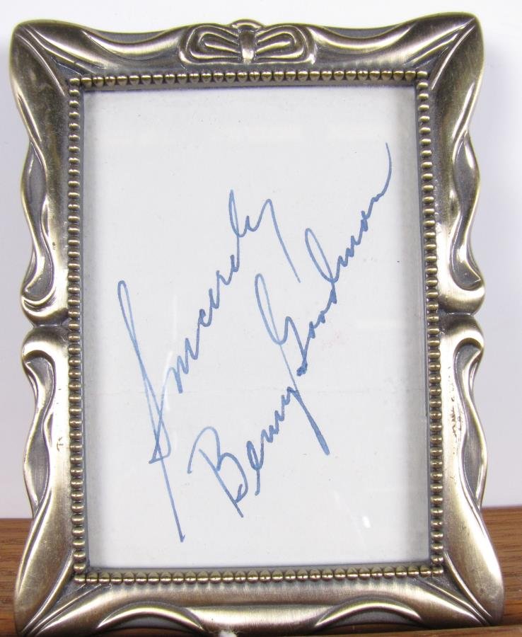 Benny Goodman Framed Signature (1 of 1)