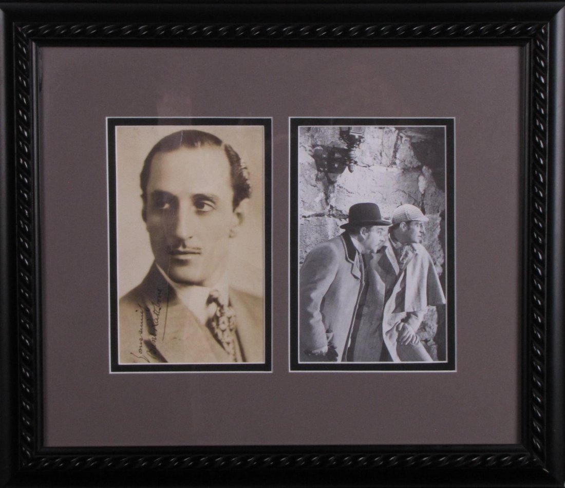 Basil Rathbone Signed Headshot As Sherlock Holmes (1 of 2)