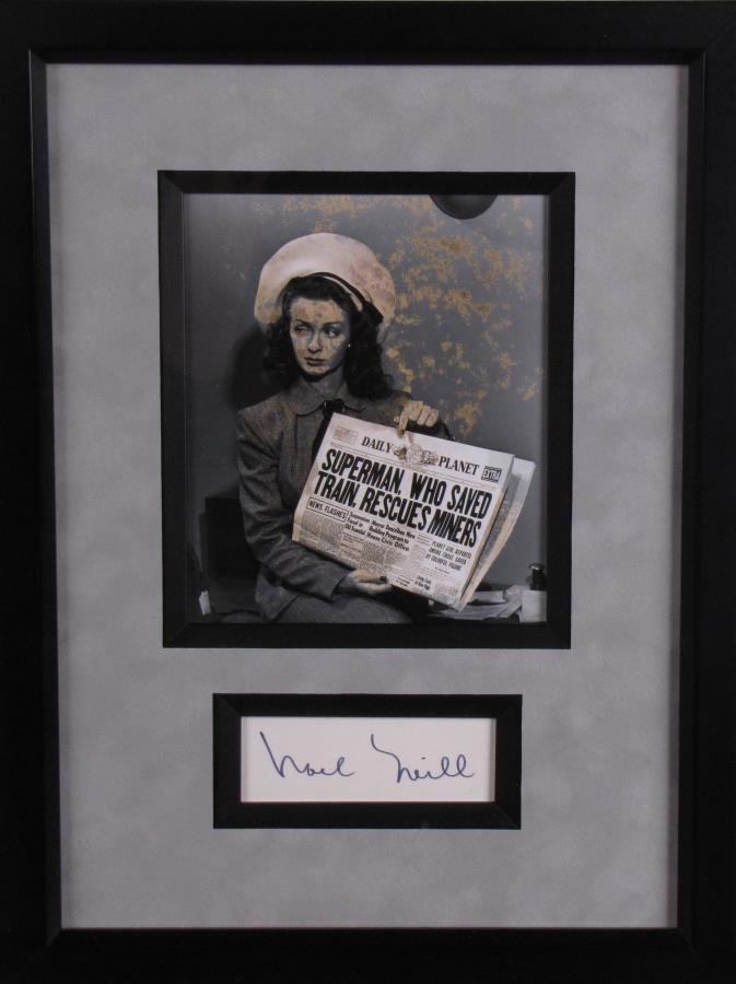 Noel Neill Photo, Signature Card (1 of 2)
