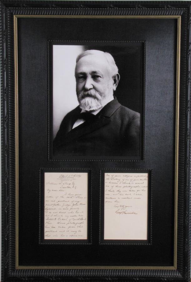 Benjamin Harrison Historic Photo, Signed Letter (1 of 3)