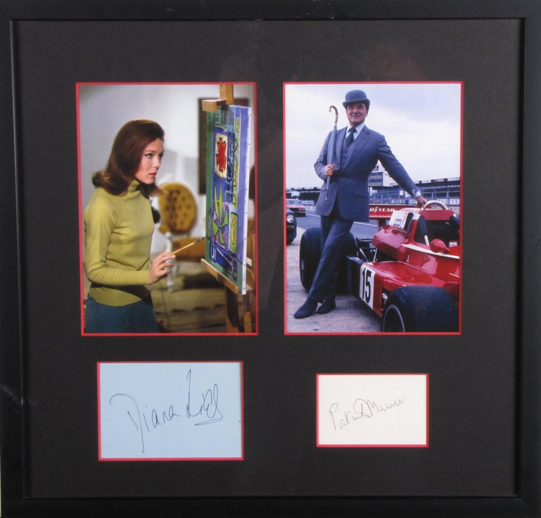 Diana Rigg, Patrick Macnee Photos, Signature Cards (1 of 3)