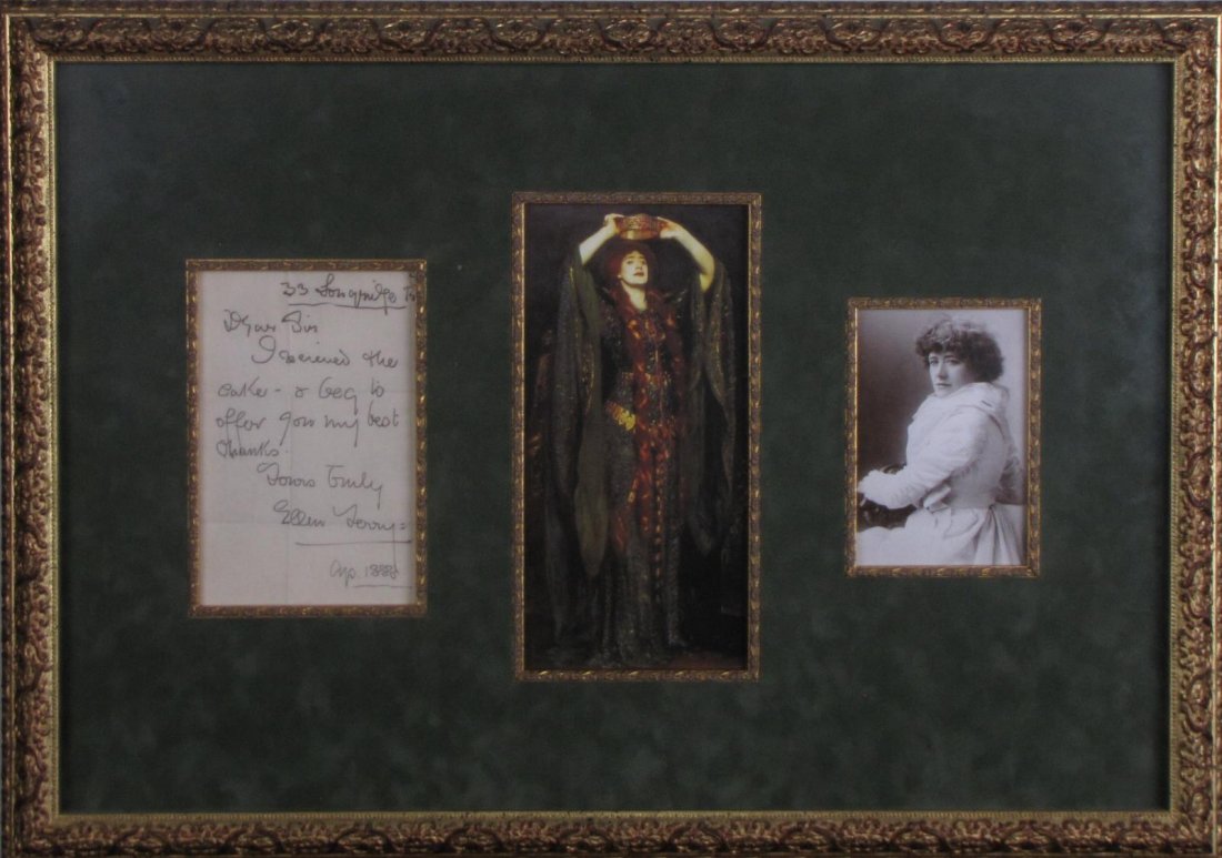 Ellen Terry Signed Letter, Historical Images (1 of 2)