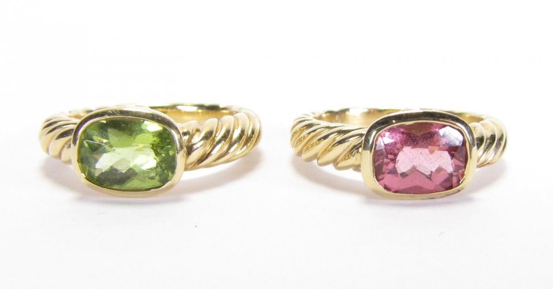 Two Yurman 18K Yellow Gold Color Classics Rings (1 of 7)