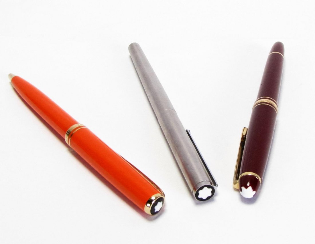 Three Mont Blanc Pens with Cases (1 of 10)