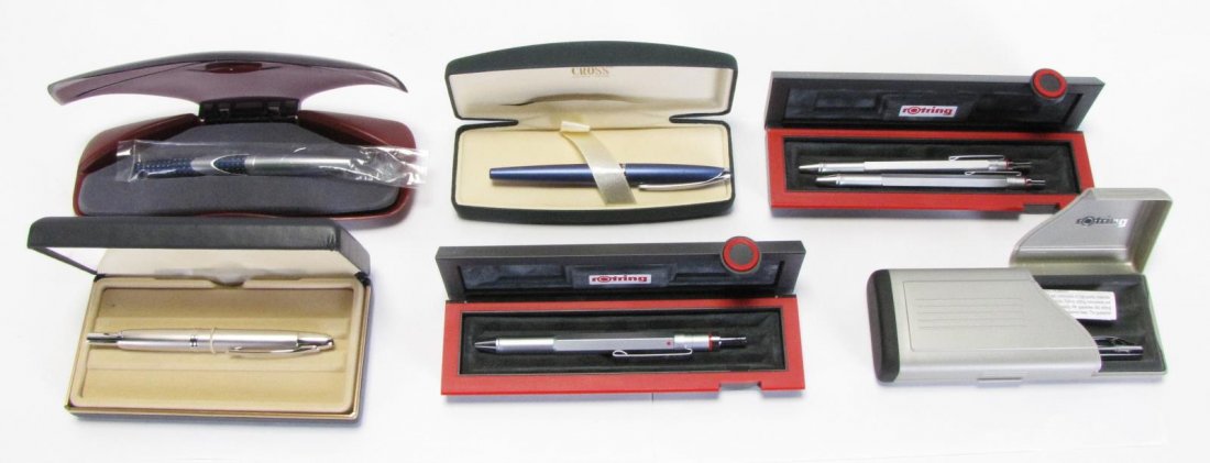 Group of Seven Pens with Boxes, Rotring (1 of 10)