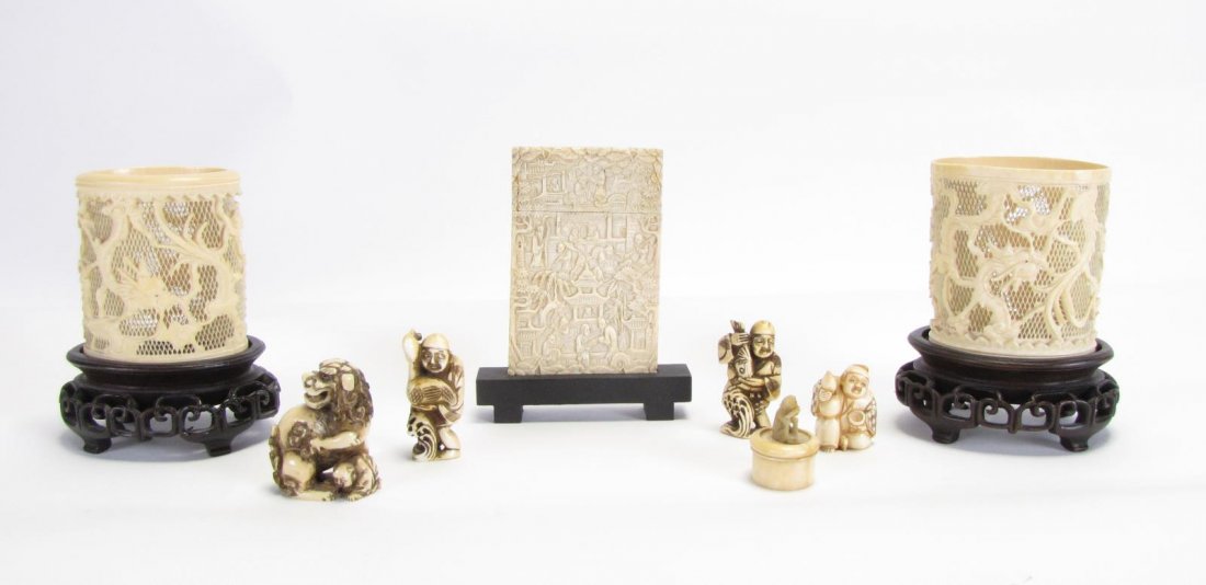 Group of Carved Oriental Decorative Accessories (1 of 9)