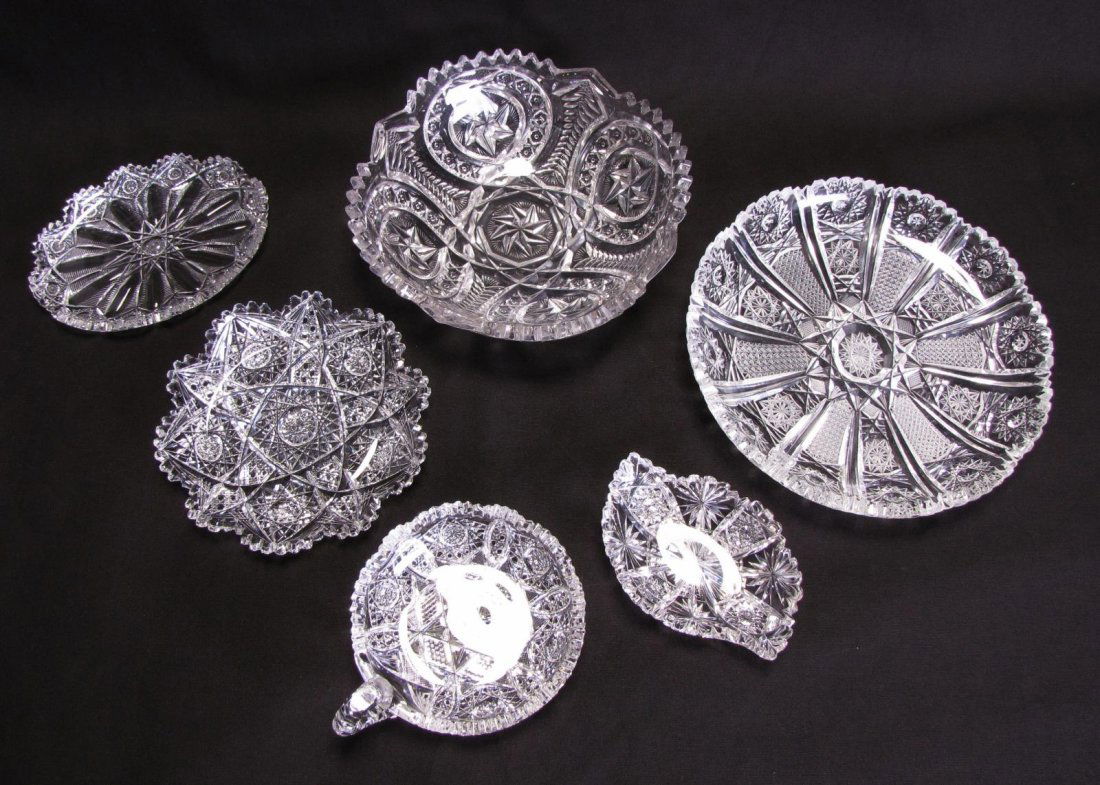 Group of Cut Lead Crystal and Cut Glass (1 of 9)