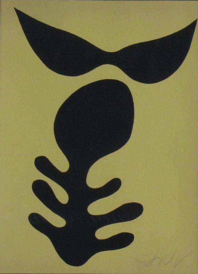 Jean Hans Arp 12x9 Serigraph Mask (1 of 3)