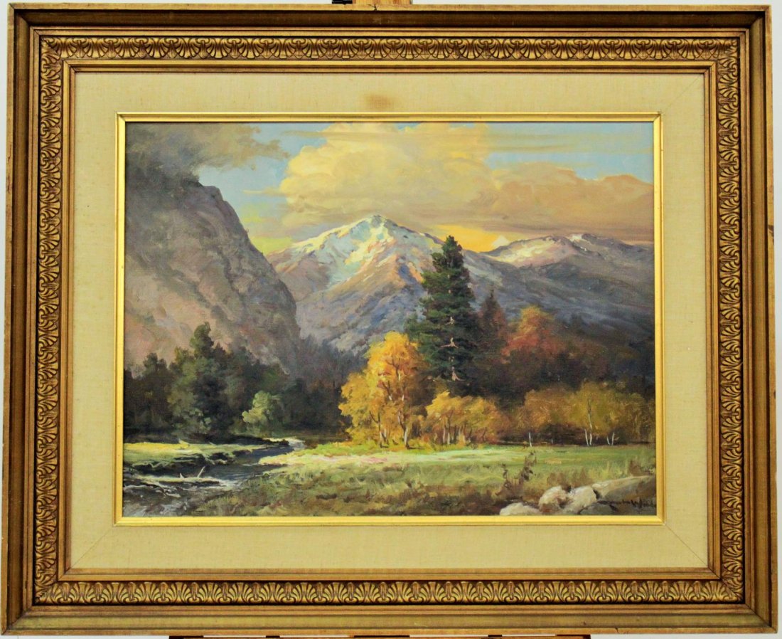 Robert Wood 18x24 O/C Western Mountains (1 of 6)