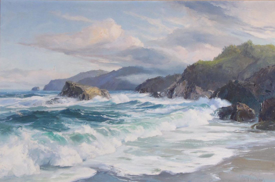 Bennett S Bradbury 24x36 O/C "South of Gorda" (1 of 5)