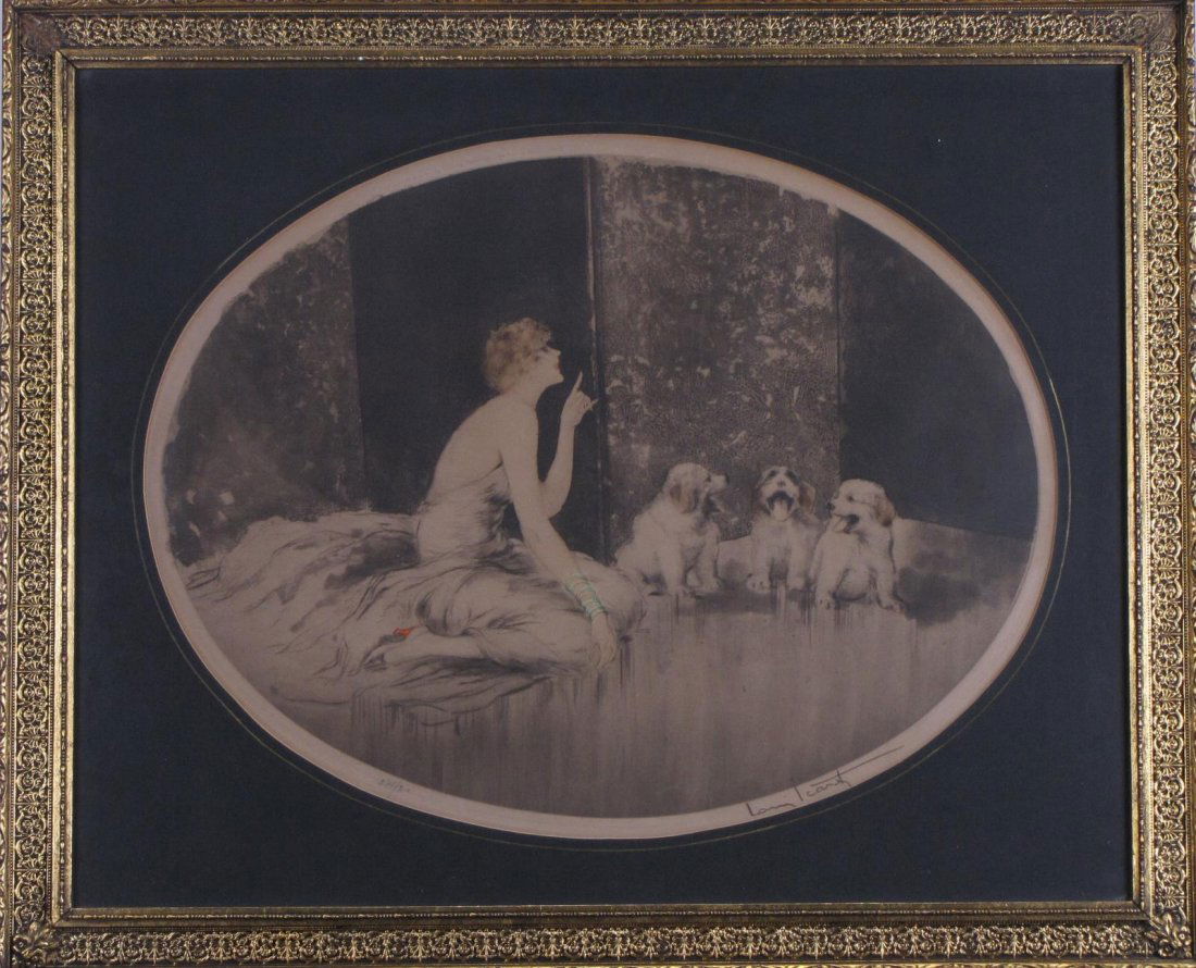 Louis Icart Color Etching (1 of 4)