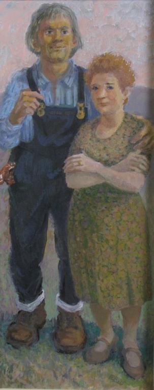 Lois Davis 29x12 Acry/B "Afterglow" (1 of 4)