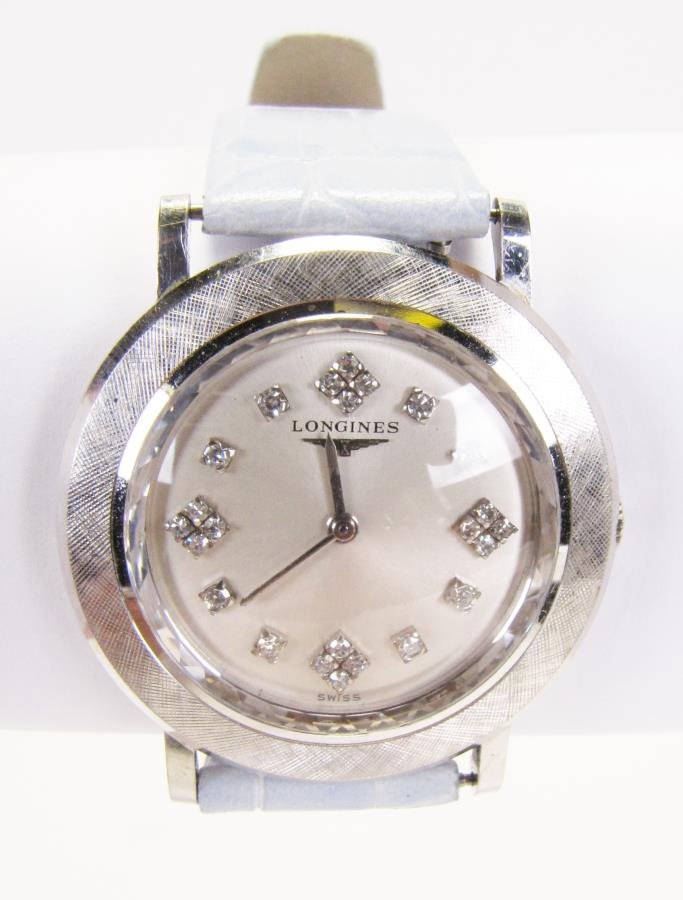 Lady's 18K, Diamond Longines Estate Watch (1 of 4)