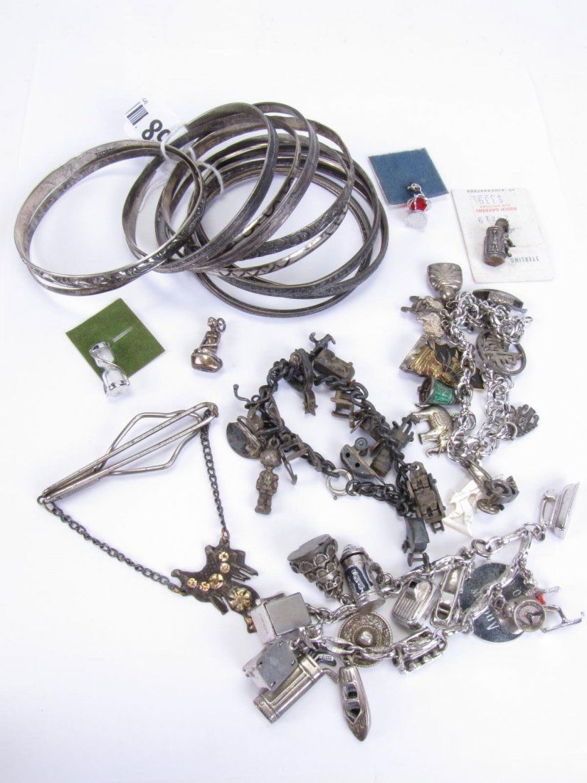 Ten Silver Bangle Bracelets, Danecraft, Mexico (1 of 8)