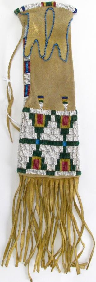 Arapaho Indian Beaded Tobacco Bag (1 of 3)